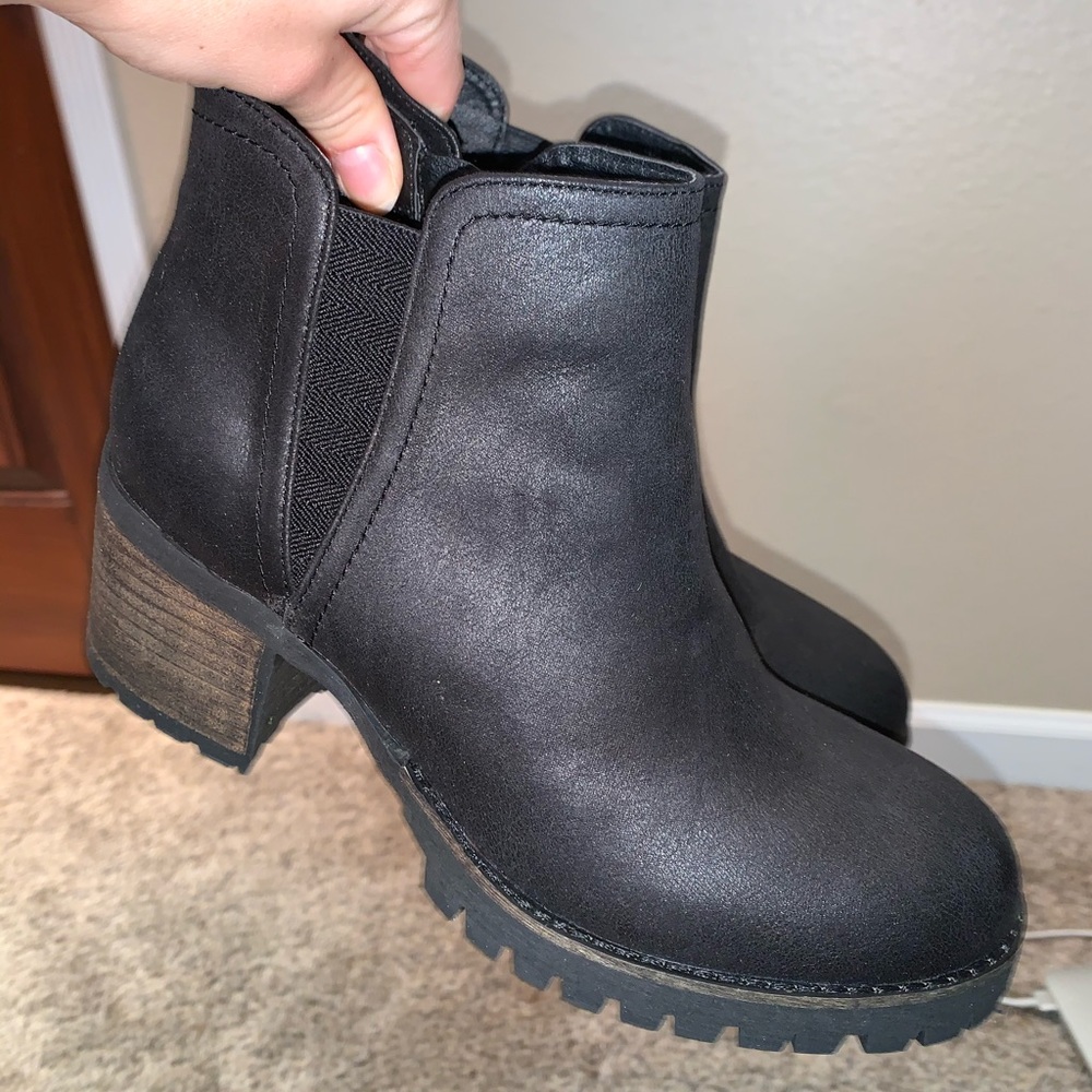 High heeled boots!